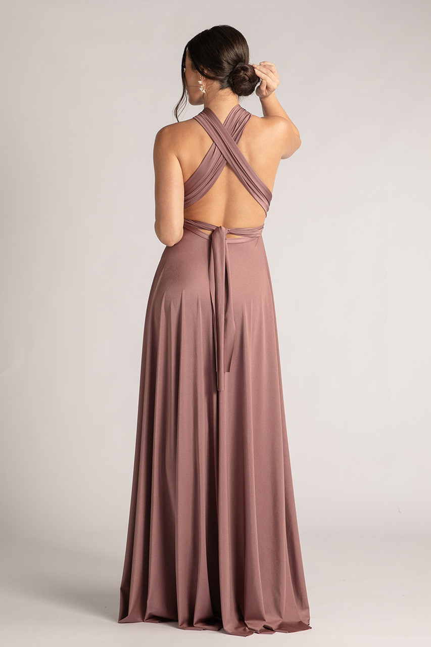 Infinity dress with sales chiffon overlay