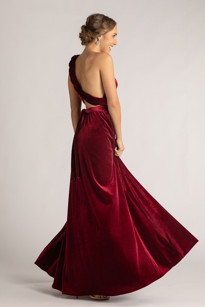 Burgundy red deals infinity dress