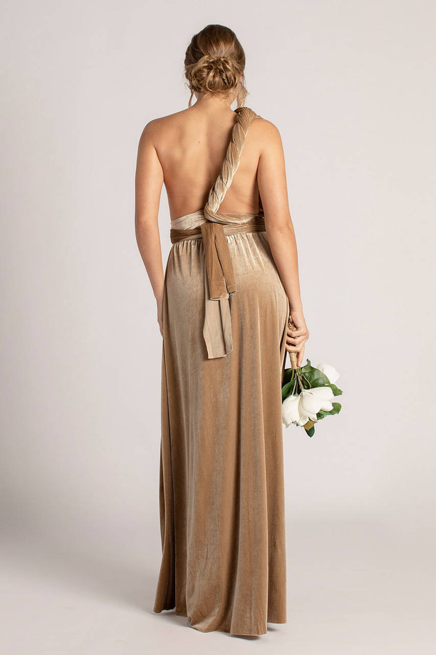 Champagne multiway sales bridesmaid dress