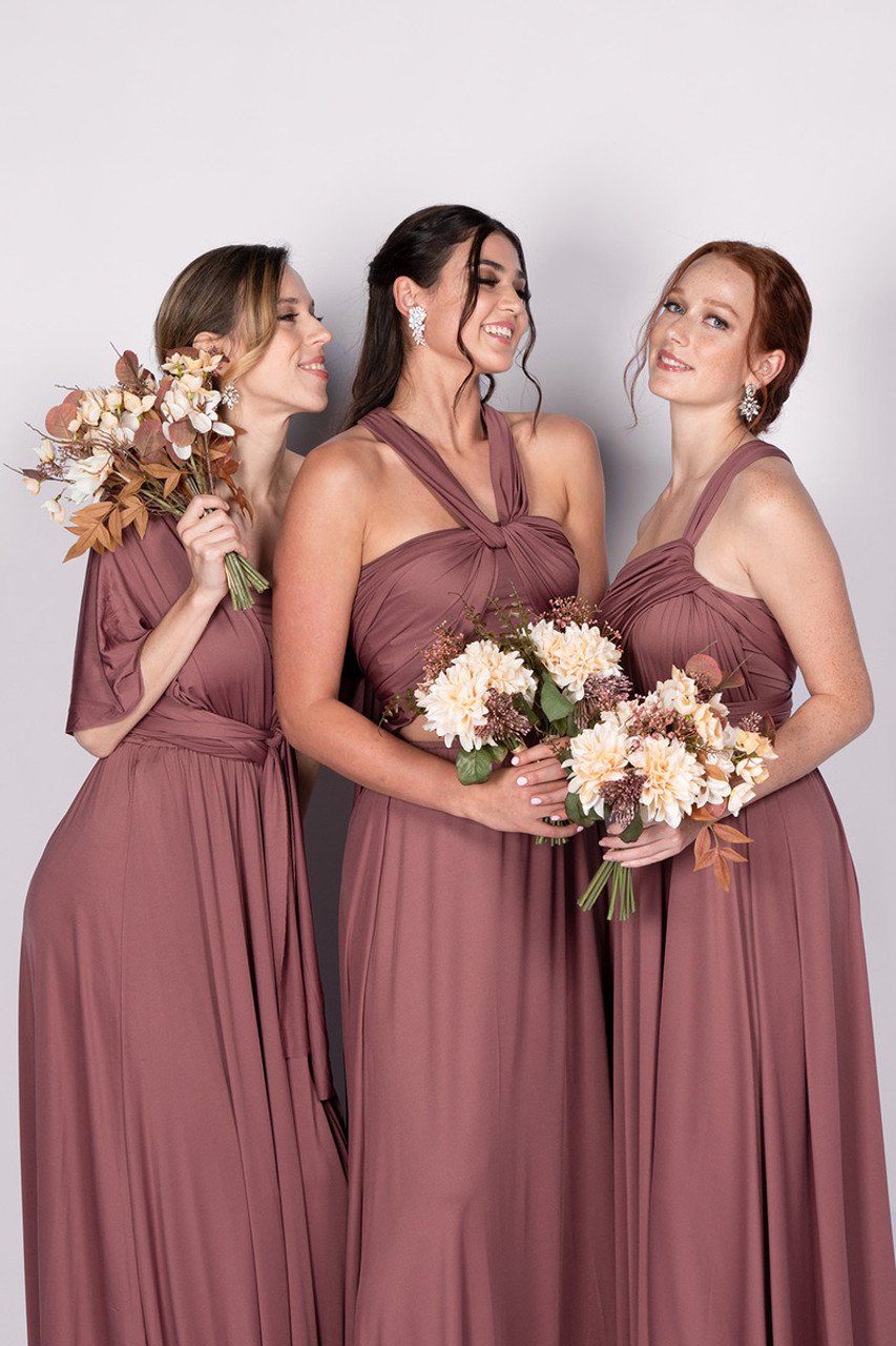 Mauve multiway hot sale bridesmaid dress