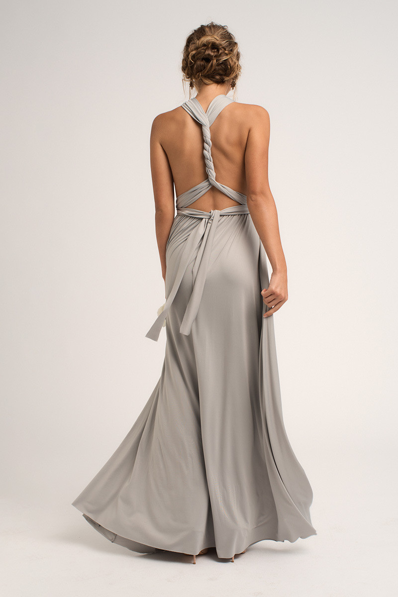 silver infinity dress