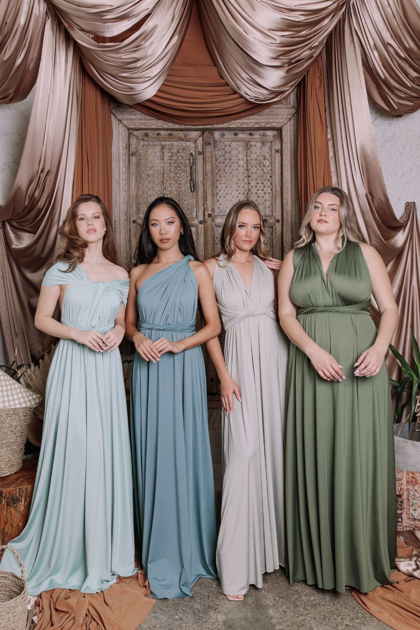 Classic Multiway Infinity Dress In Duck Egg Blue For Sale - Bridesmaids  Dresses | Model Chic