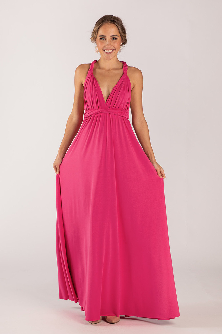 Hot pink deals infinity dress