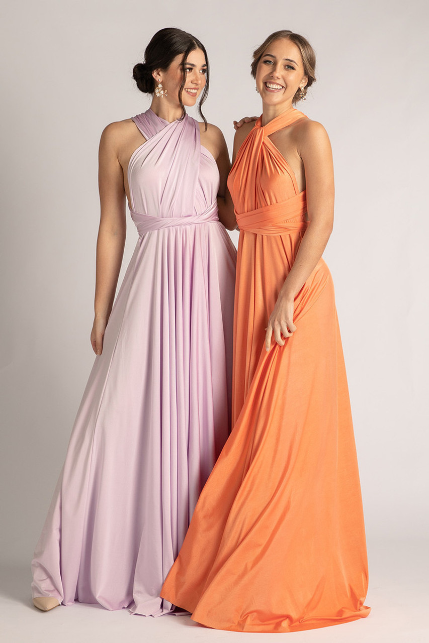 Luxe Ballgown Multiway Infinity Dress in Pastel Lilac