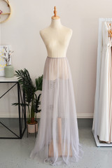 Tulle Overlay Skirt For Classic Multiway Dress in Grey