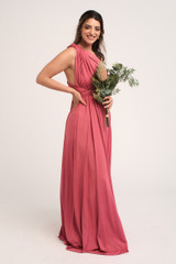 Classic Multiway Infinity Dress in Plum Rose