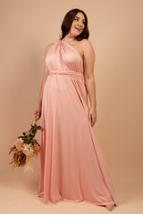 Classic Multiway Infinity Dress in Blush Pink