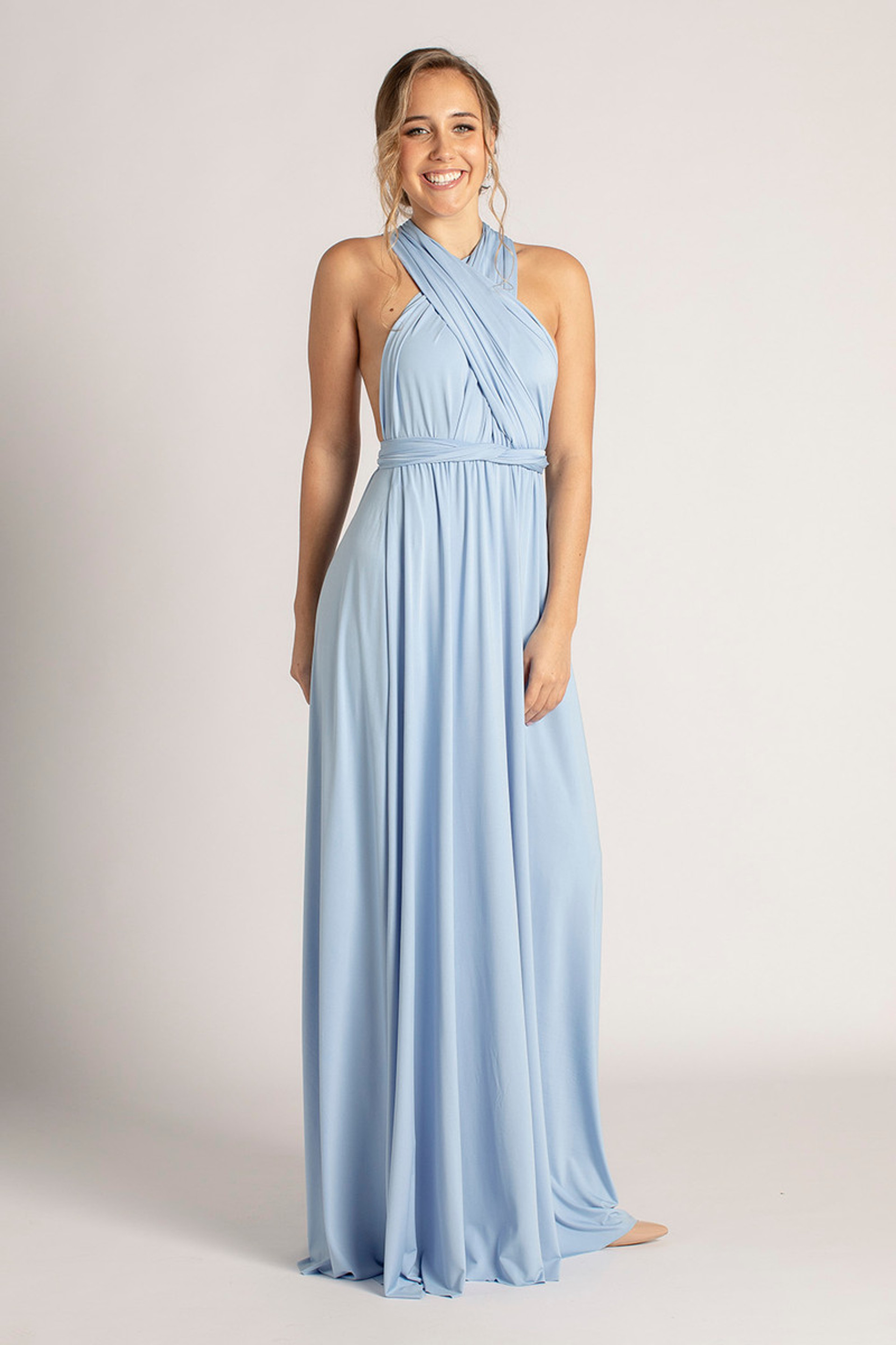 Classic Multiway Infinity Bridesmaid Dress in Cornflower Blue For Sale ...