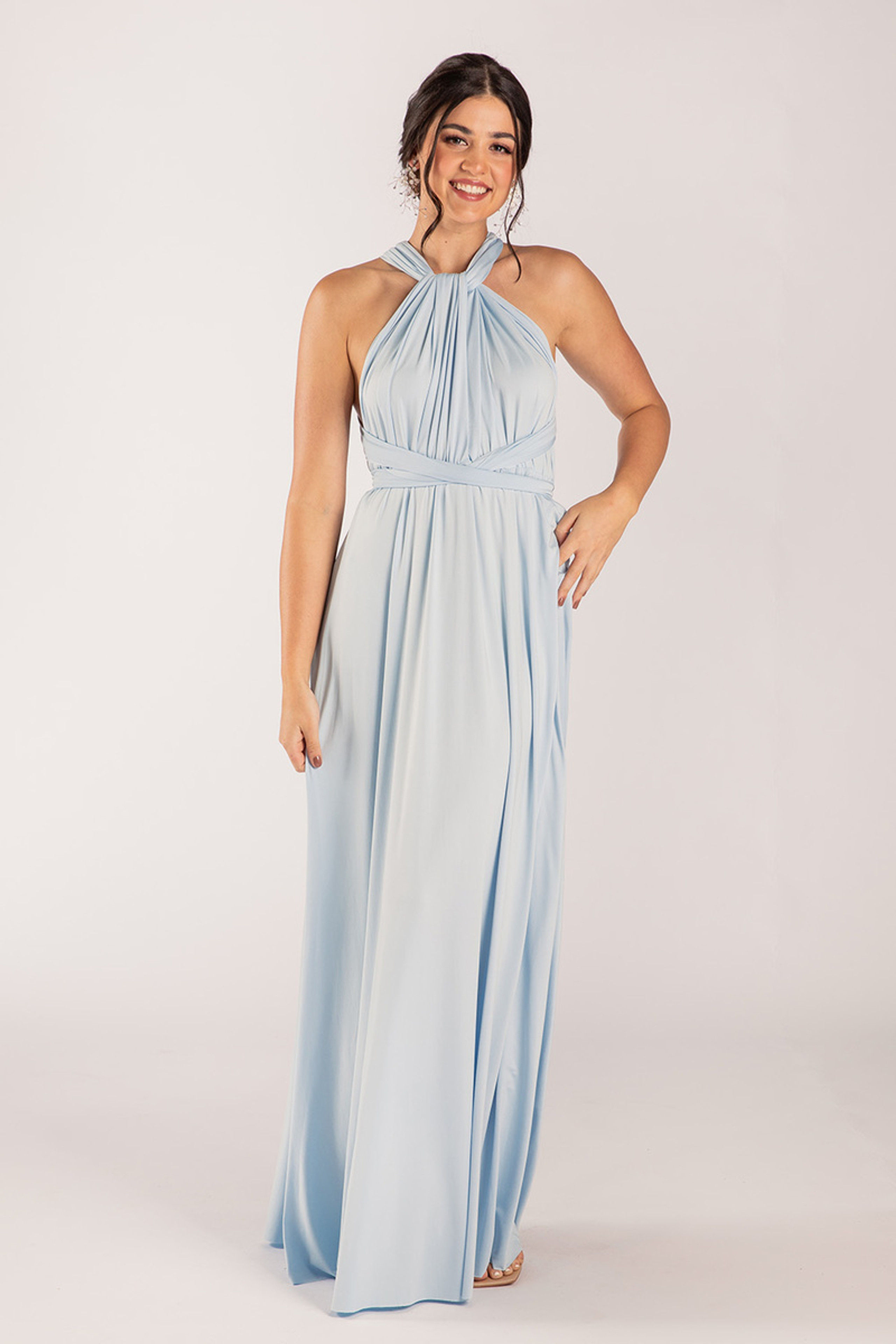 Classic Multiway Infinity Bridesmaid Dress In Powder Blue - Formal ...