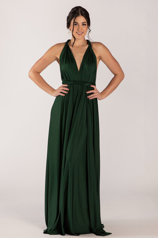 Classic Multiway Infinity Dress in Emerald Green - Evening Dresses ...
