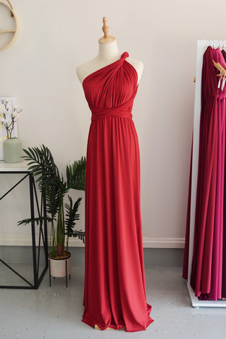Classic Multiway Infinity Bridesmaid Dress In Wine - Formal Dresses For ...