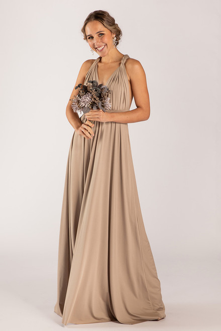 Classic Multiway Infinity Dress in Mocha