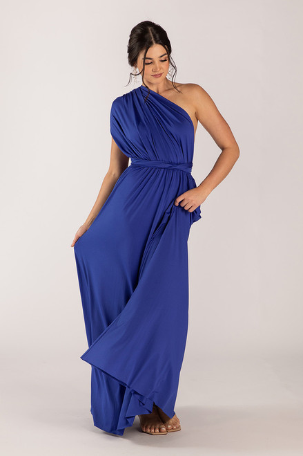 Final Sale] Royal Blue Infinity Wrap Maxi Bridesmaid Dress – NZ Bridal