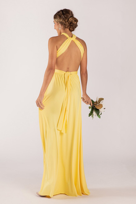 Classic Multiway Infinity Dress in Pastel Yellow