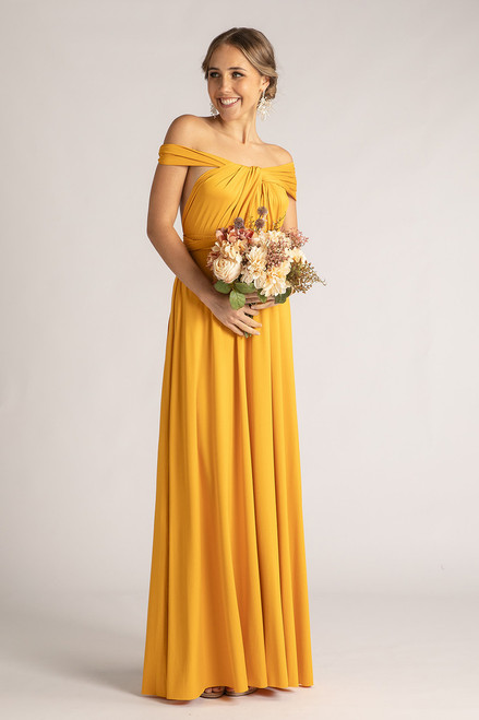 Classic Multiway Infinity Dress in Mustard Yellow