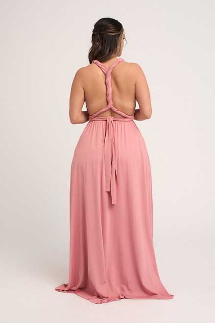 Classic Multiway Infinity Dress in Dusty Rose