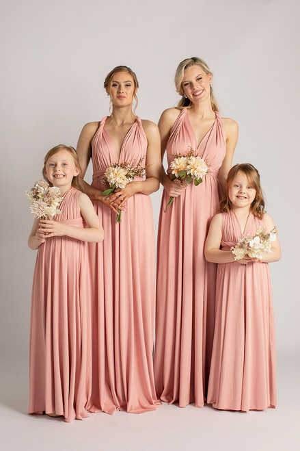 Classic Multiway Infinity Dress in Dusty Pink