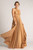 Luxe Satin Ballgown Multiway Infinity Dress in Brushed Gold