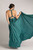 Luxe Satin Ballgown Multiway Infinity Dress in Emerald