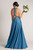 Luxe Satin Ballgown Multiway Infinity Dress in Sapphire Blue