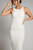 Amber Sleeveless Sequins Mermaid Formal Dress in White