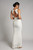 Amber Sleeveless Sequins Mermaid Formal Dress in White