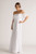 Isabelle Off Shoulder Flowy Bridesmaids Dress in White