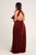 Velvet Multiway Infinity Dress in Deep Claret