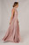 Luxe Satin Ballgown Multiway Infinity Dress in Dusty Pink