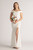 Anastasia Off Shoulder Formal Bridesmaids Dress in Ivory