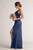 Melanie Spaghetti Strap Formal Bridesmaids Dress in Navy