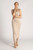 Margot Cowl Neck Midi Bridesmaids Dress in Sand