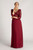 Mariana Sequins Chiffon Formal Dress In Burgundy