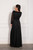 Stella Long Sleeved Sparkly Split Formal Dress in Black