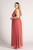 Claudia V Neck Bridesmaid Dress in Rose Pink