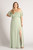 Isabelle Off Shoulder Flowy Bridesmaids Dress in Sage Green