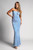 Ivy Halter Sequins Formal Dress In Iridescent Sky Blue