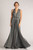 Luxe Satin Ballgown Multiway Infinity Dress in Charcoal