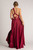 Luxe Satin Ballgown Multiway Infinity Dress in Burgundy