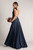 Luxe Satin Ballgown Multiway Infinity Dress in Navy