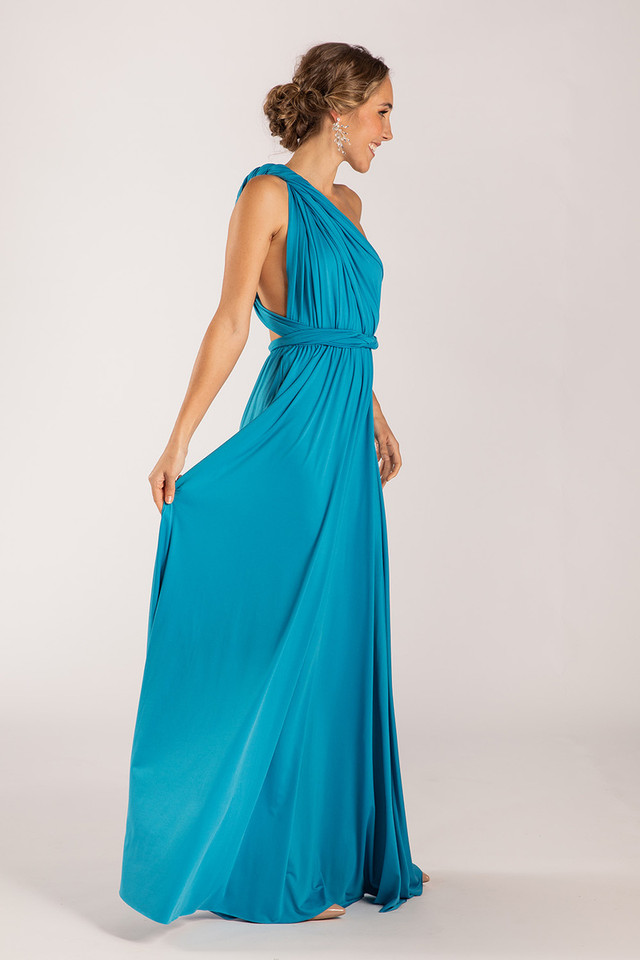 Classic Multiway Infinity Dress in Cerulean Blue - Evening Dresses ...