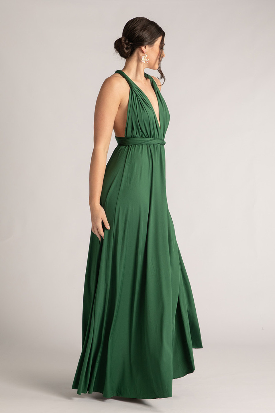 Classic Multiway Infinity Dress in Emerald Green - Evening Dresses ...