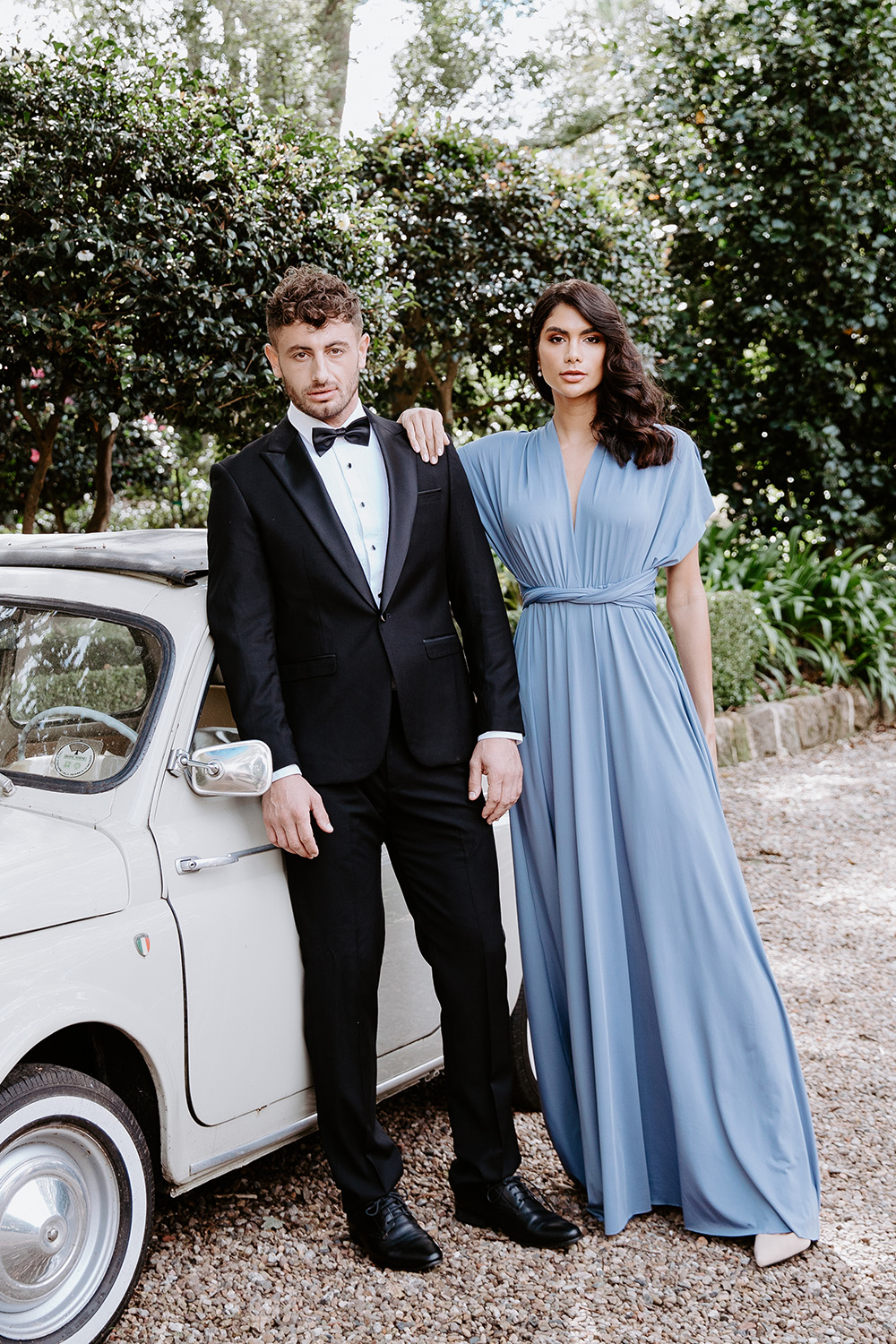 Classic Multiway Infinity Bridesmaid Dress in Cornflower Blue For