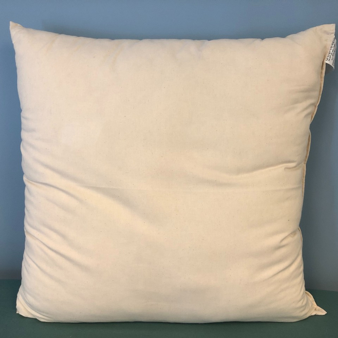 ORGANIC COTTON Filled Pillow Inserts with Organic Cotton Covers