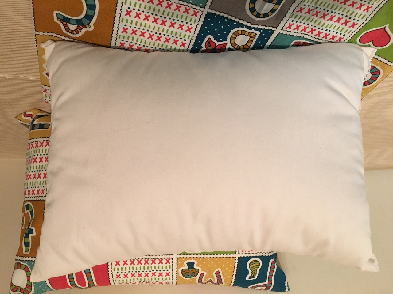 ORGANIC COTTON Filled Pillow Inserts with Organic Cotton Covers