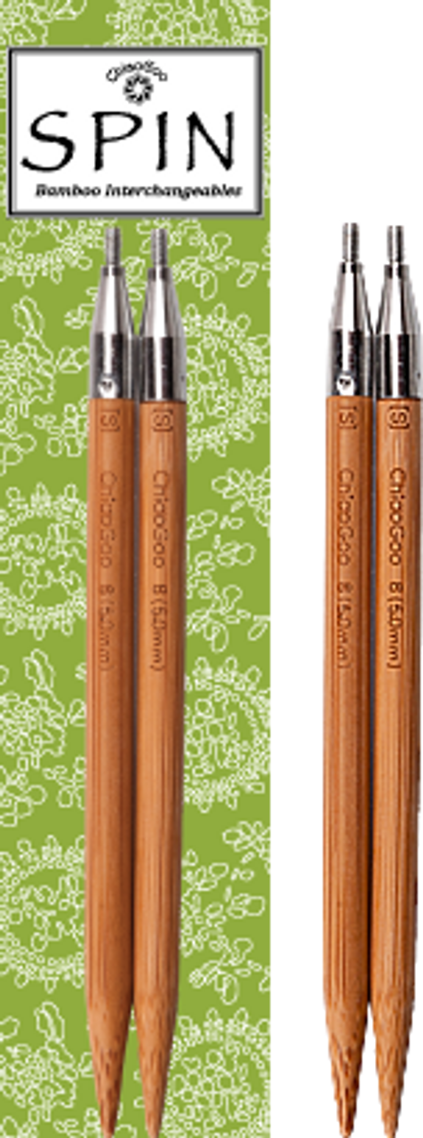 ChiaoGoo SPIN 4-Inch Bamboo Interchangeable Knitting Needles - Complet