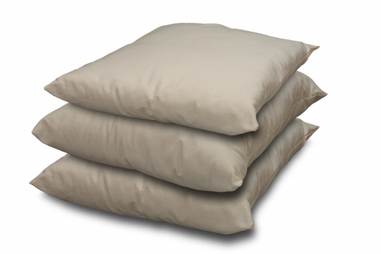 ORGANIC COTTON Filled Pillow Inserts with Organic Cotton Covers