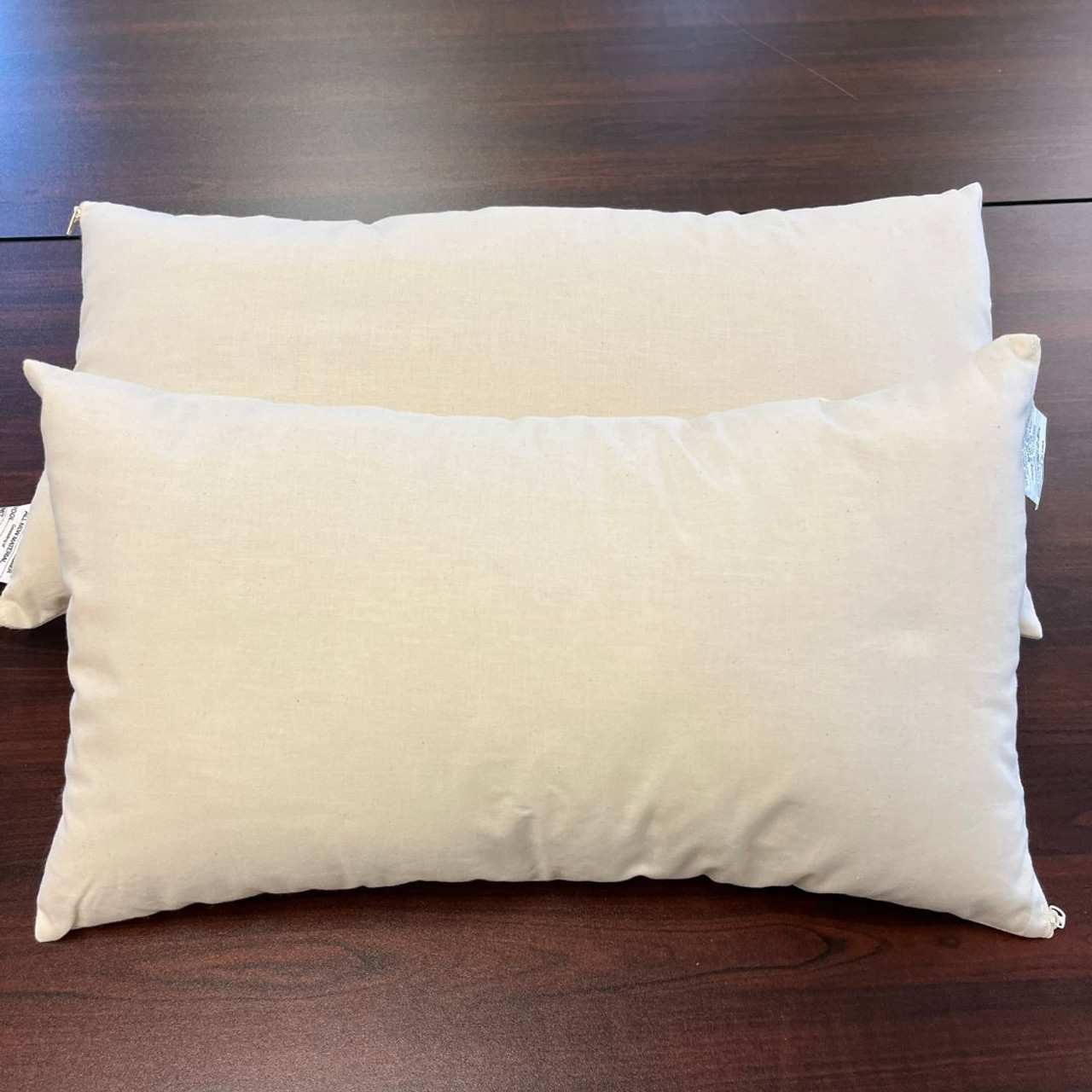 Organic Cotton Decorative Pillow Inserts w/zip