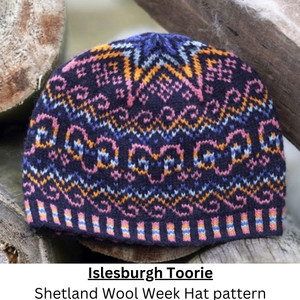Islesburgh Toorie Hat kit for Shetland Wool Week '24 in J&S Yarns Islesburgh Toorie Hat kit for Shetland Wool Week '24 in J&S Yarns