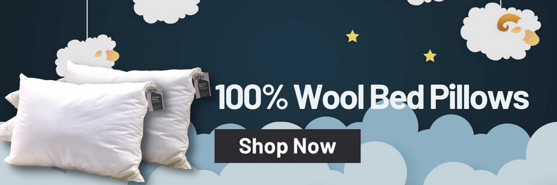100% Wool Bed Pillows